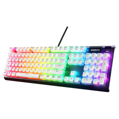 SteelSeries PrismCaps Universal Double Shot PBT Keycap Set White
