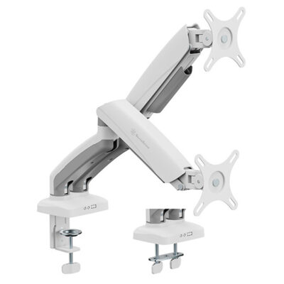 Silverstone ARM26 Dual Monitor Arm White