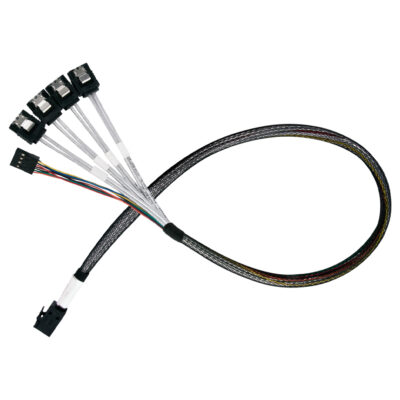 Silverstone CPS05 Mini-SAS SFF-8643 to SATA 50cm