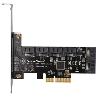 SilverStone ECS06 6 Port SATA Gen3 PCIe Expansion Card