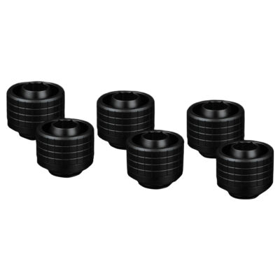 Thermal Grizzly DeltaMate Fitting ST16 Black 6 Pack