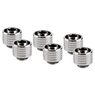 Thermal Grizzly DeltaMate Fitting ST16 Gloss Nickel 6 Pack