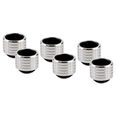 Thermal Grizzly DeltaMate Fitting HT16 Gloss Nickel 6 Pack