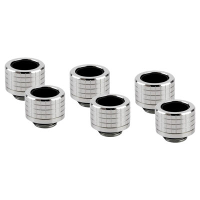 Thermal Grizzly DeltaMate Fitting HT14 Gloss Nickel 6 Pack