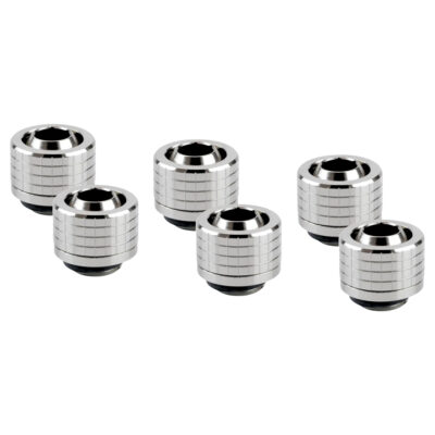 Thermal Grizzly DeltaMate Fitting ST13 Gloss Nickel 6 Pack