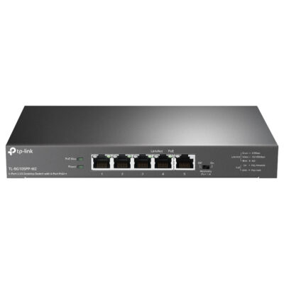 TP-Link TL-SG105PP-M2 5-Port 2.5G Desktop Switch with 4-Port PoE