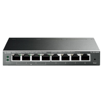 TP-Link TL-SG108PE 8 Port Gigabit EasySmart Switch with 4x PoE