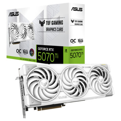 ASUS GeForce RTX 5070 Ti TUF Gaming OC GDDR7 16GB White