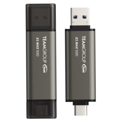 Team X2 Max USB-A and C 3.2 Gen 2 Portable External SSD 2TB