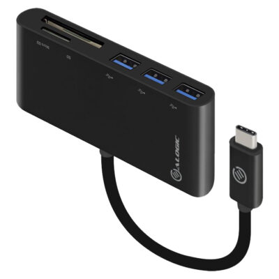 Alogic USB-C to Multi Card Reader and 3-Port USB Hub