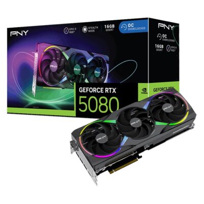 PNY GeForce RTX 5080 Epic-X ARGB OC GDDR7 16GB