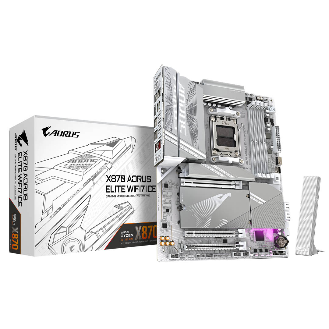 Gigabyte X870 Aorus Elite Ice WiFi DDR5 Motherboard