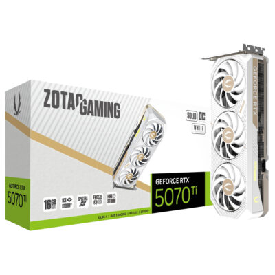 ZOTAC Gaming GeForce RTX 5070 Ti Solid Core OC GDDR7 16GB White