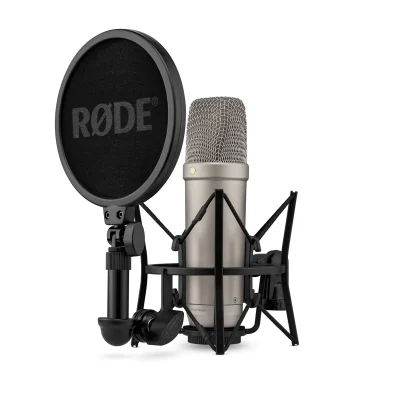 Rode NT1 5th Gen Digital Condenser Micophone with XLR Output, USB & DSP (Silver)