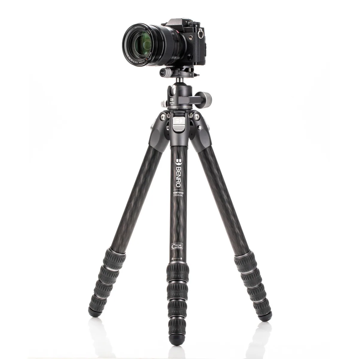 Benro Tortoise Columnless Carbon Fibre Three Series Tripod with GX35 Ball Head