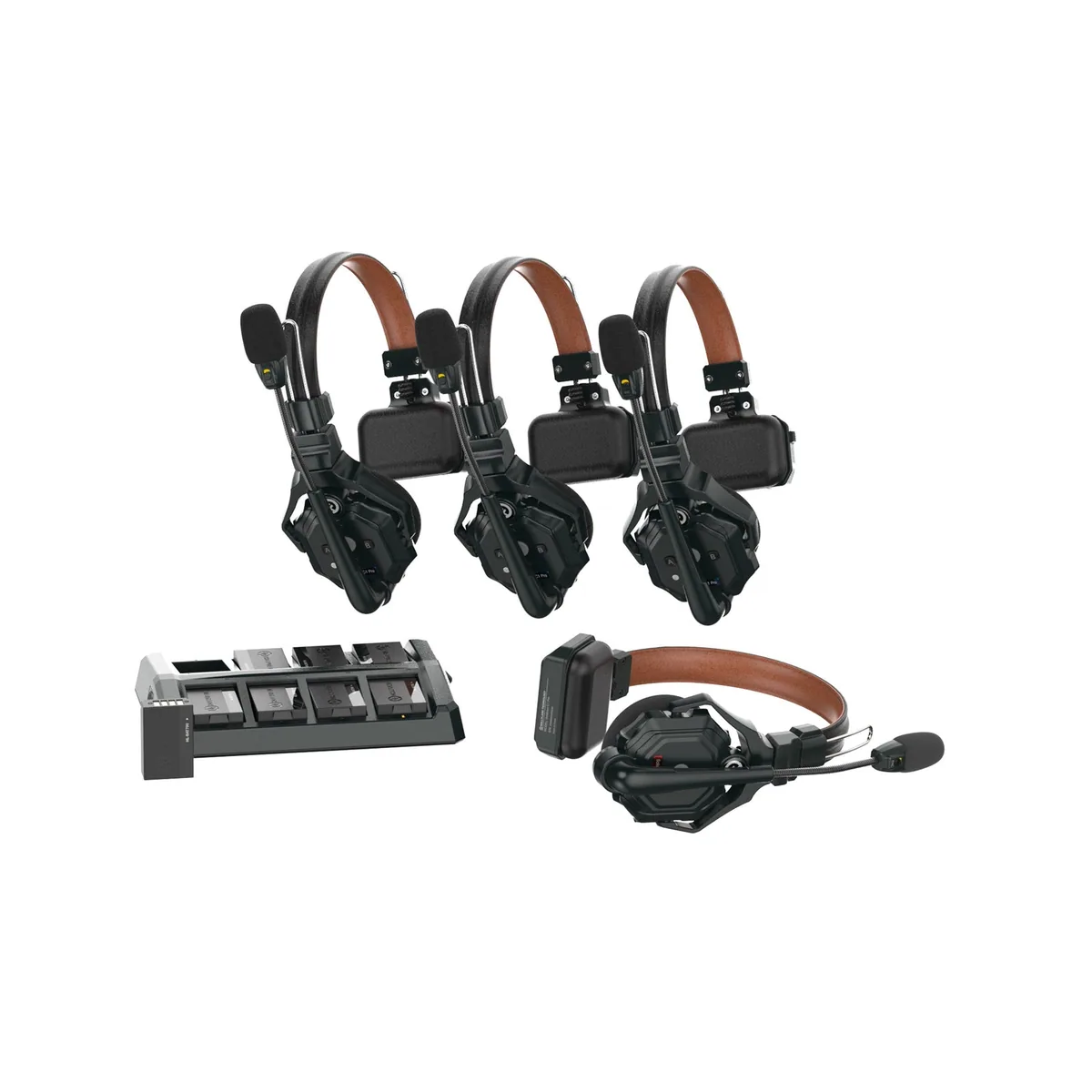 Hollyland Solidcom C1 Pro-4S Full-Duplex Wireless Intercom System with 4 Headsets (1.9 GHz)