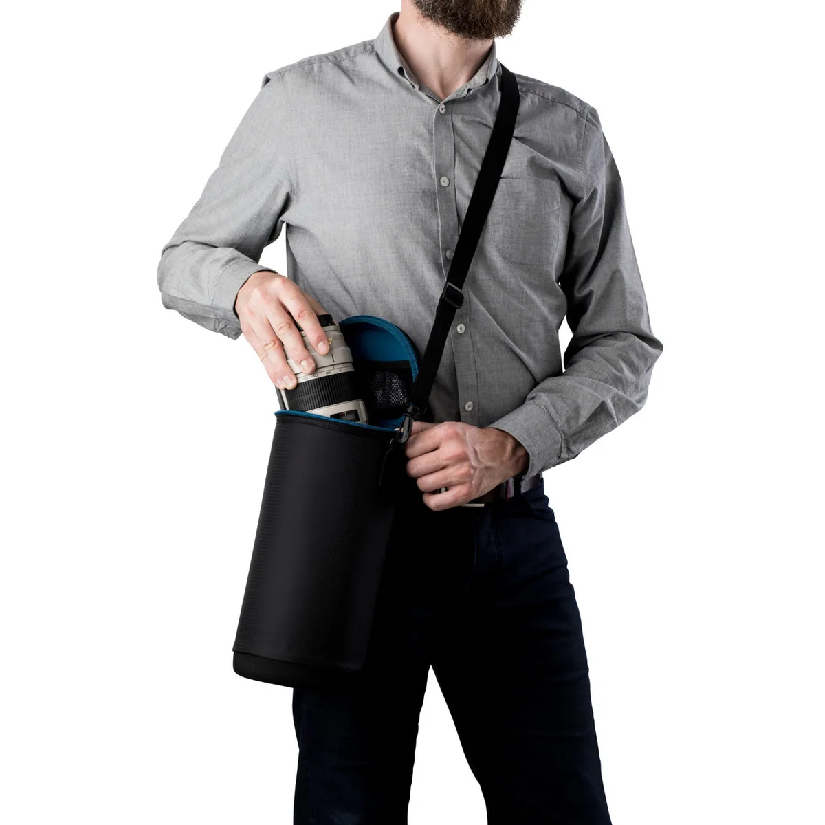 Tenba Soft Molded EVA Lens Capsule with Extra Padding (Black, 30 x 13cm)