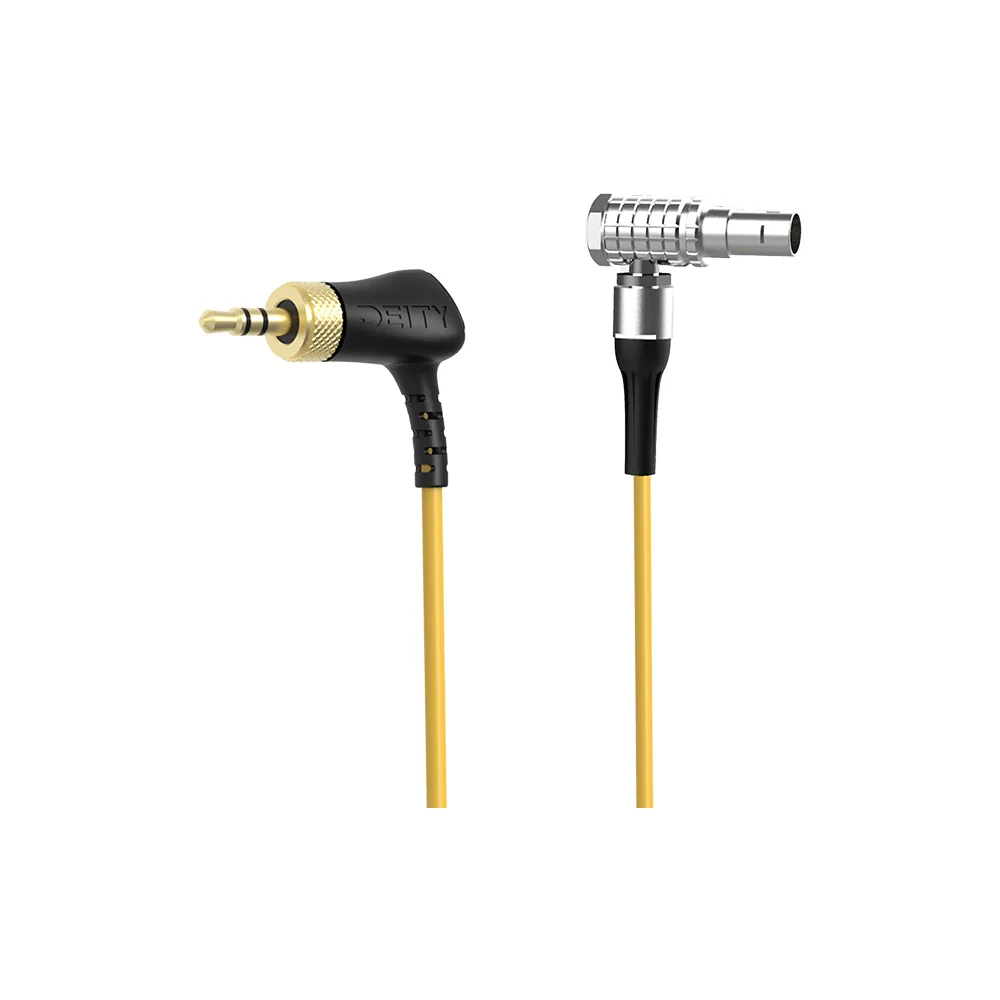 Deity Microphones C17 Right-Angle Locking 3.5mm TRS to Right-Angle 9-Pin LEMO Timecode Cable