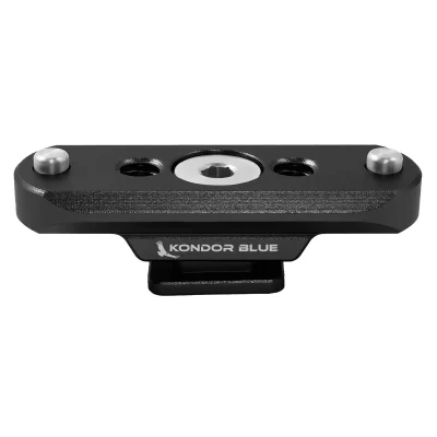 Kondor Blue NATO Rail to Hot Shoe Adapter for Remote Trigger Top Handles (Black)