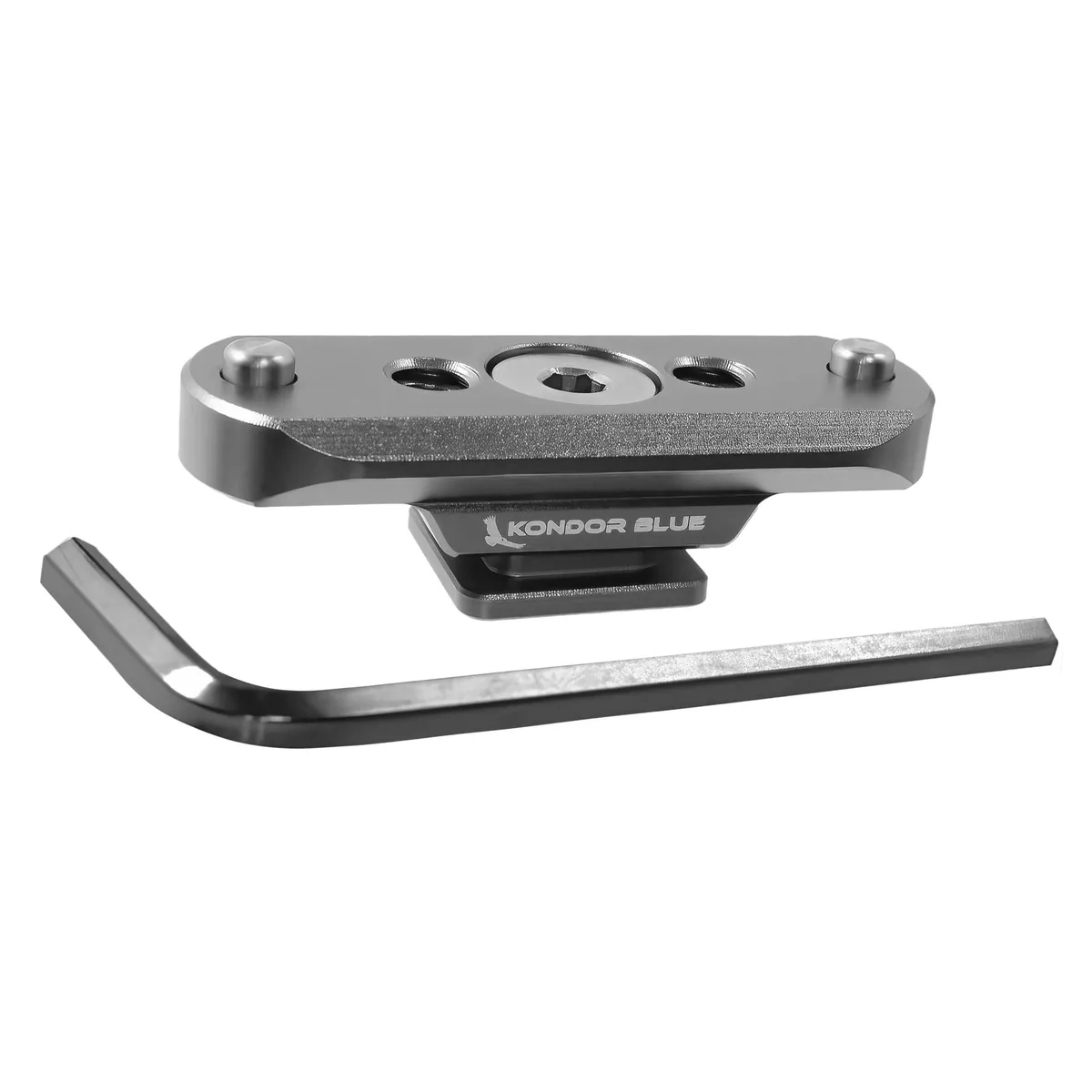 Kondor Blue NATO Rail to Hot Shoe Adapter for Remote Trigger Top Handles (Black)