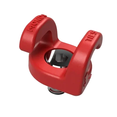 Kondor Blue Mondo Ties Cable Management Clips (Red, 5-Pack)