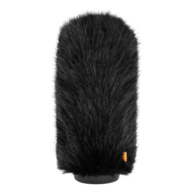 Bubblebee Industries Windkiller Long Fur Slip-On Wind Protector for 18 to 24mm Mics (XL, Black)