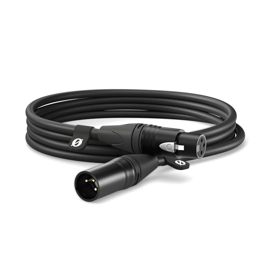 RODE XLR Male to XLR Female Cable (Black, 3m)