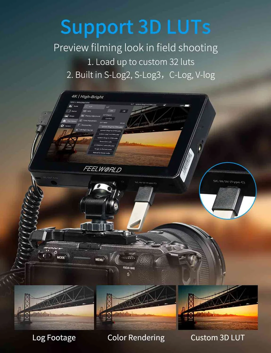 FeelWorld F5 Pro X 5.5″ 4K HDMI On-Camera Monitor