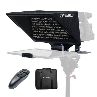 FeelWorld TP16 Portable 16″ Folding Teleprompter (For Portable Tablet/ DSLR)