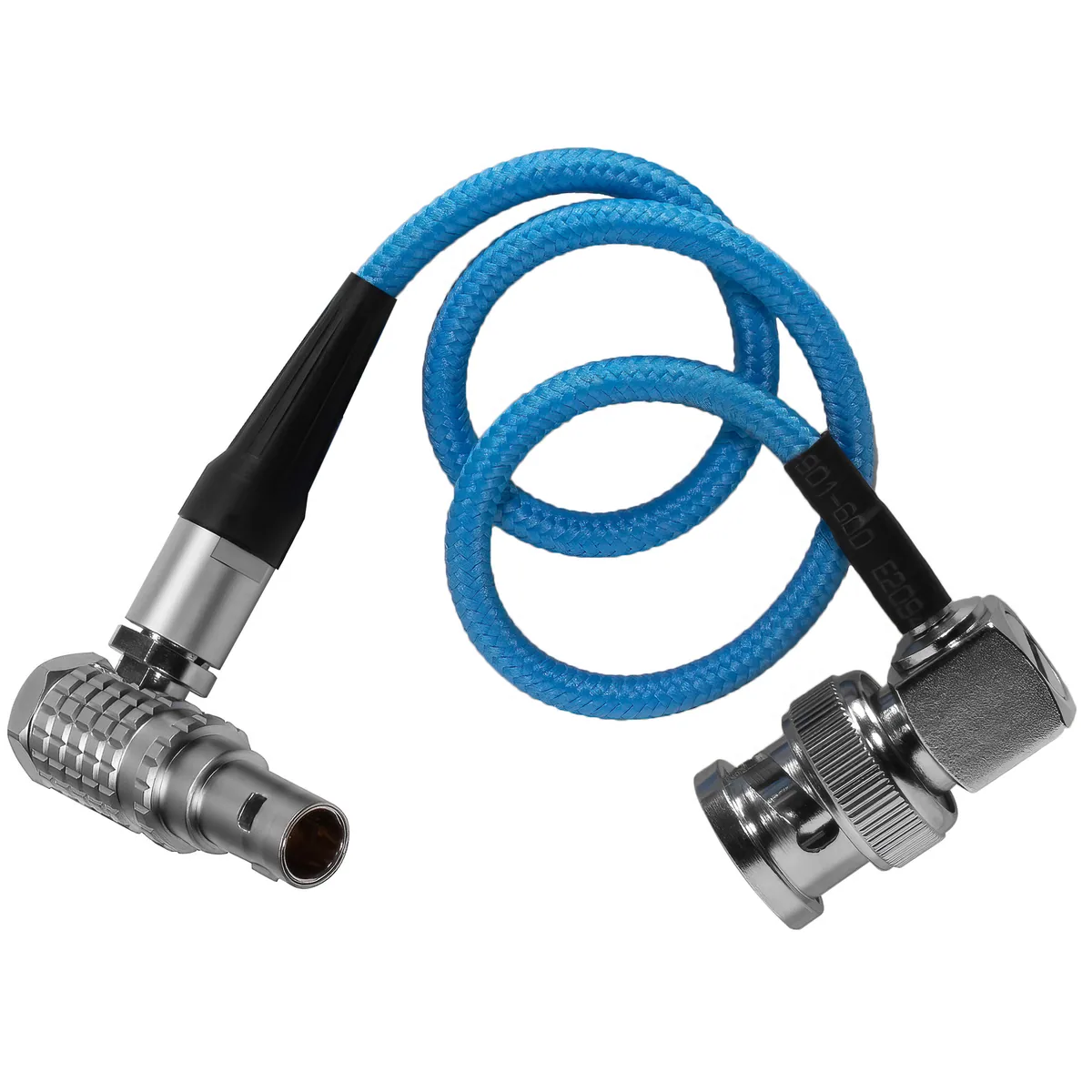 Kondor Blue BNC to 5-Pin LEMO-Type Right-Angle Timecode Cable (25cm)