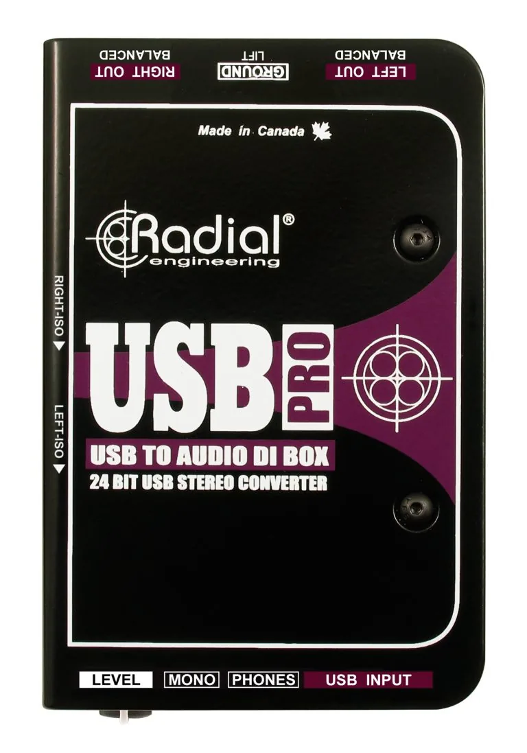 Radial Engineering USB-Pro Stereo USB Laptop DI