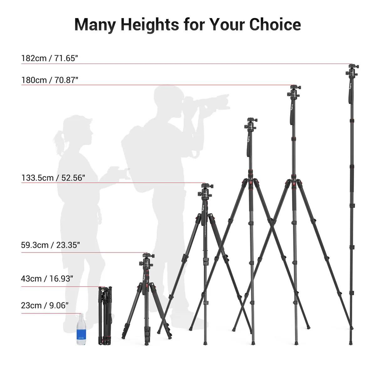 SmallRig 3935 CT-10 Aluminum Camera Tripod