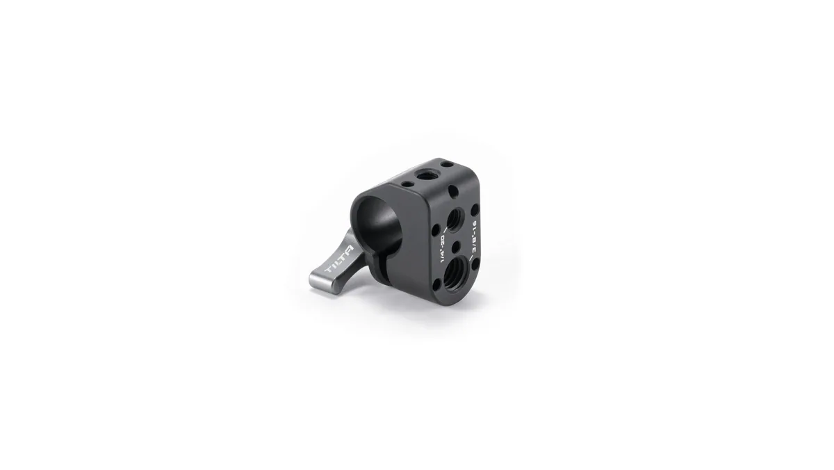 Tilta 15mm Rod Holder to Mounting Block (Black)