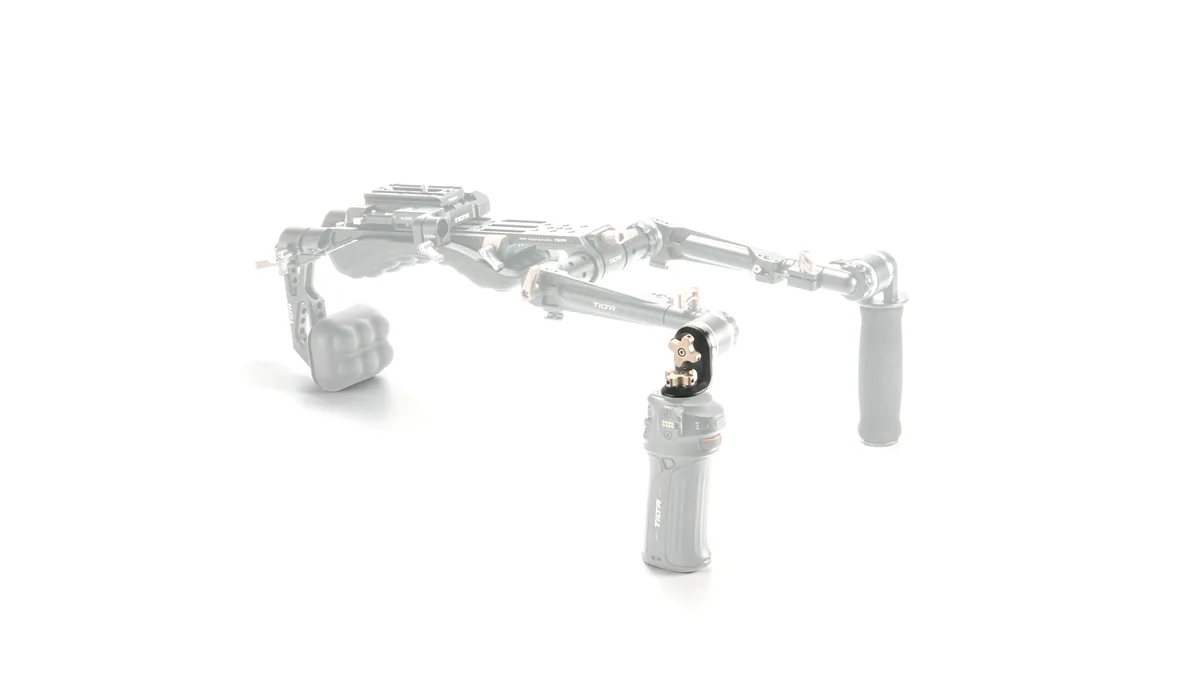 Tilta Right Angle Rosette Adapter to 1/4″-20 with Locating Pins (Black)
