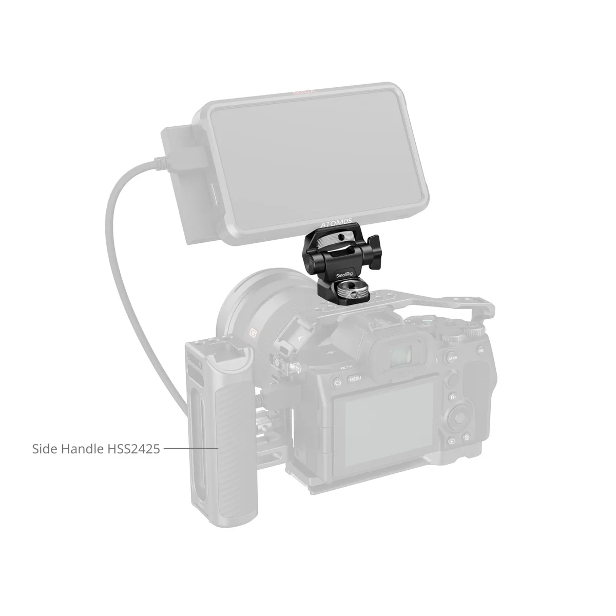 SmallRig 2903C Swivel and Tilt Adjustable Monitor Mount with ARRI-Style Screw Mount
