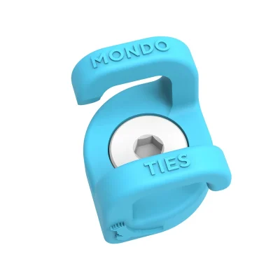 Kondor Blue 3/8″-16 Mondo Ties Cable Management Clips (Blue, 4-Pack)