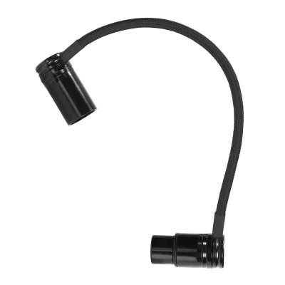Kondor Blue Straight Low-Profile Right-Angle XLR Cable (20cm, Black)