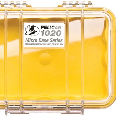 Pelican 1020 Micro Case (Yellow/Clear)