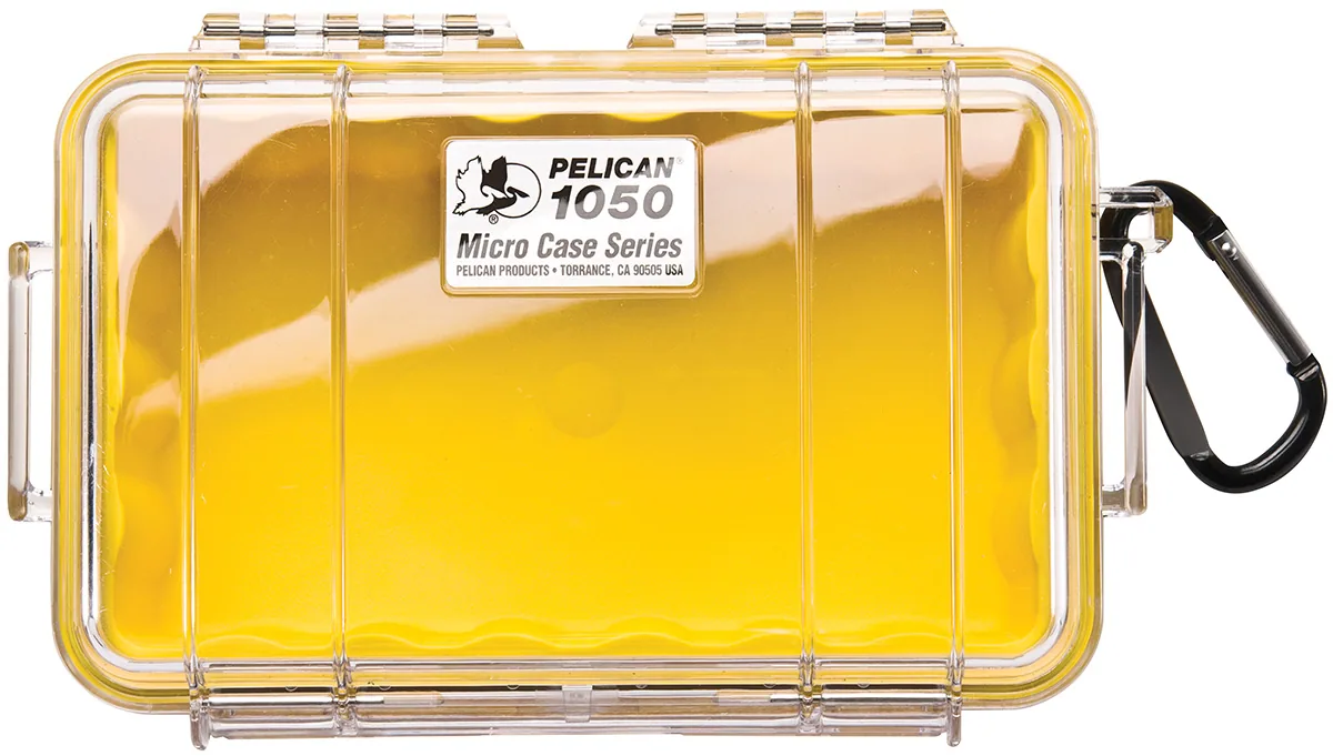 Pelican 1050 Micro Case (Black/Clear)