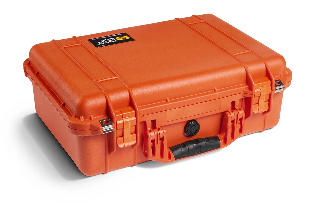 Pelican 1500 Case (Orange, With Foam)