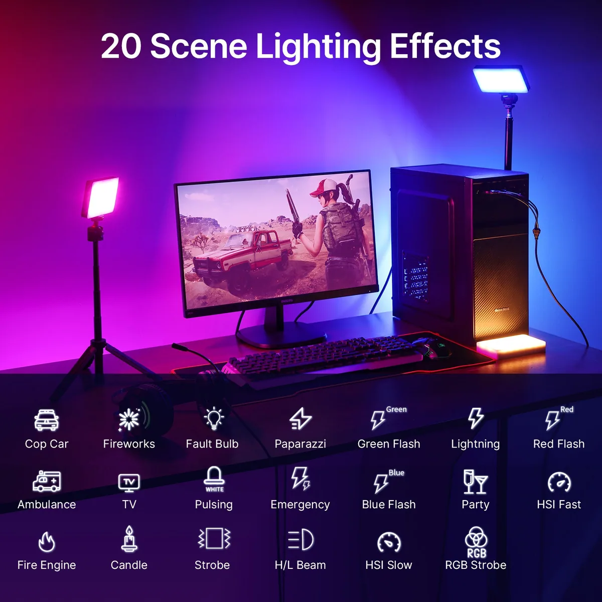 Ulanzi B01002 T002 7″ RGB LED Video Light