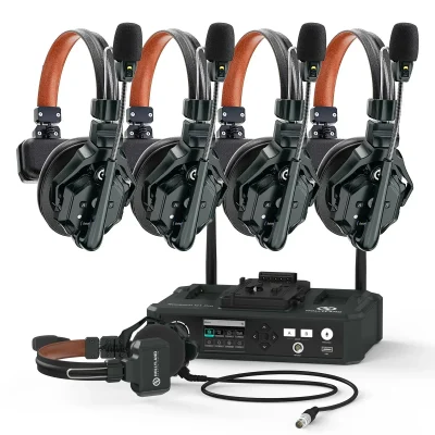 Hollyland Solidcom C1 Pro-Hub4S ENC 5-Person Full-Duplex Wireless Intercom System with Hub (1.9 GHz)