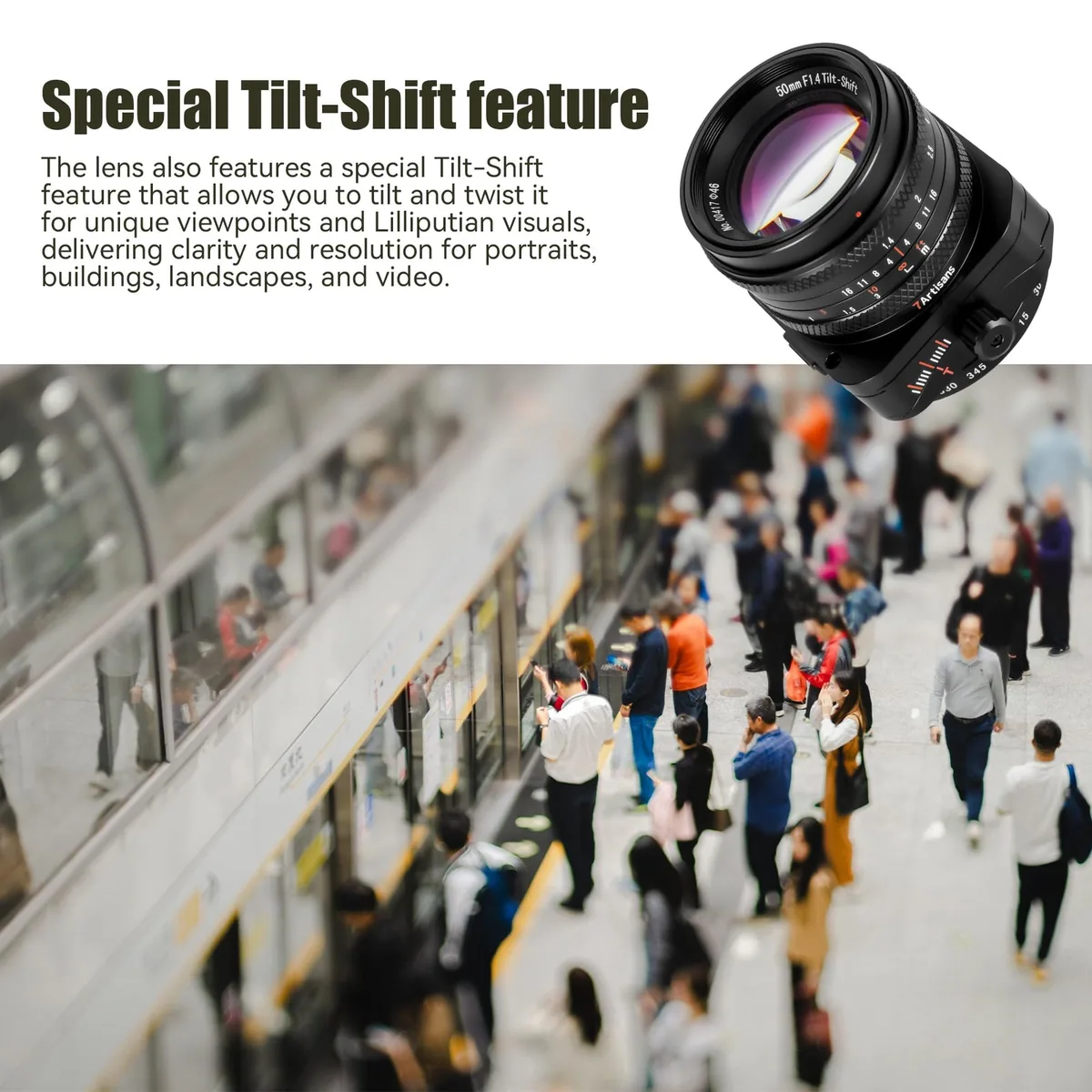 7Artisans 50mm f/1.4 Tilt Shift Lens (Sony E)