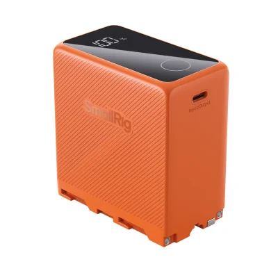 SmallRig 4576 NP-F970 USB-C Rechargeable Camera Battery (Orange)