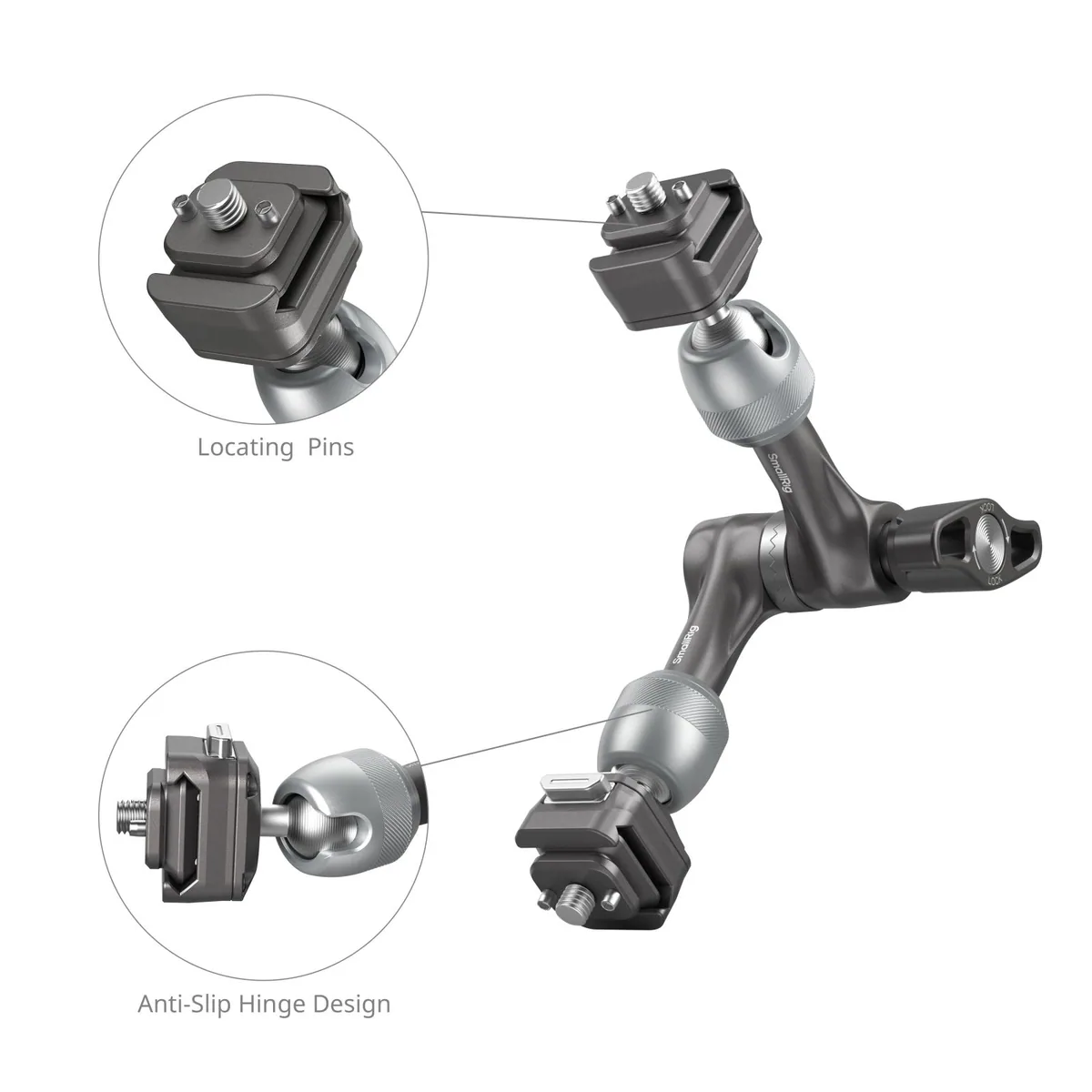 SmallRig 4490 HawkLock H21 Quick Release Rosette Magic Arm (7″)