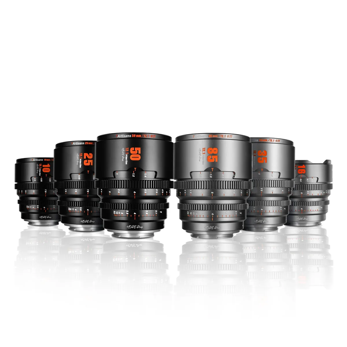 7Artisans HOPE 35mm T2.1 Cine Lens (E Mount, Black)