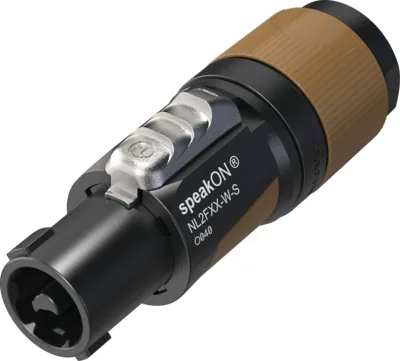Neutrik NL2FXX-W-S Two-Pole speakON Connector (Brown)