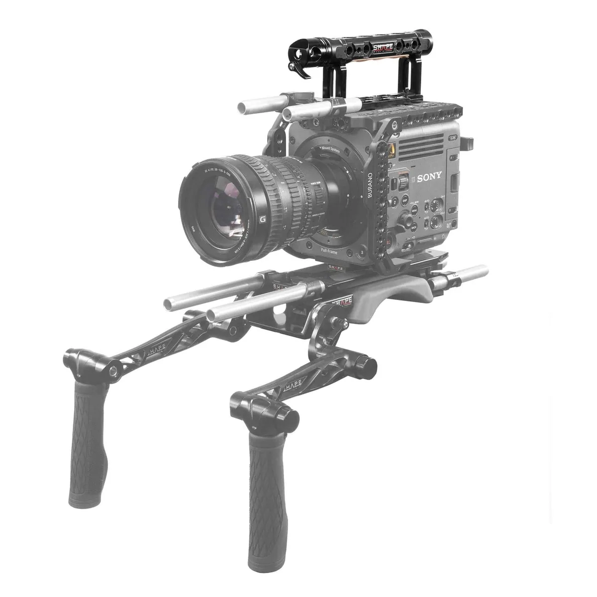 SHAPE D Pro Top Handle with 15mm Rod Port and 3/8″-16 Screw Mount