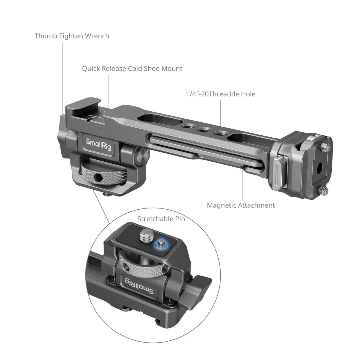 SmallRig 4637 HawkLock H21 Monitor Support for DJI Stabilisers