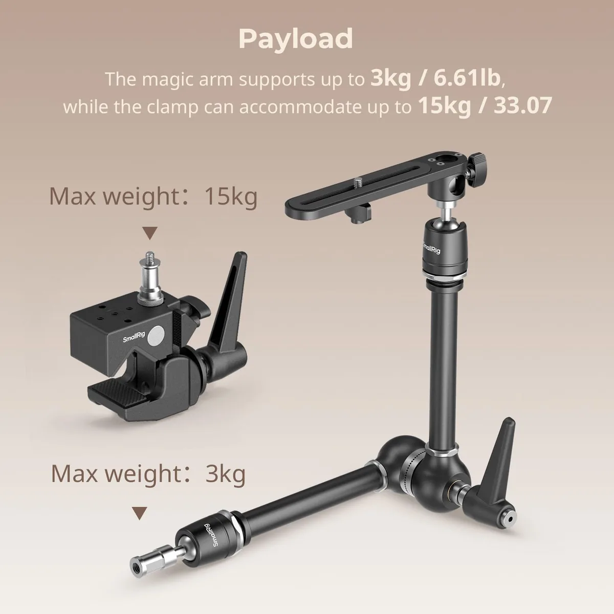 SmallRig 4862 Super Clamp with Magic Arm Kit